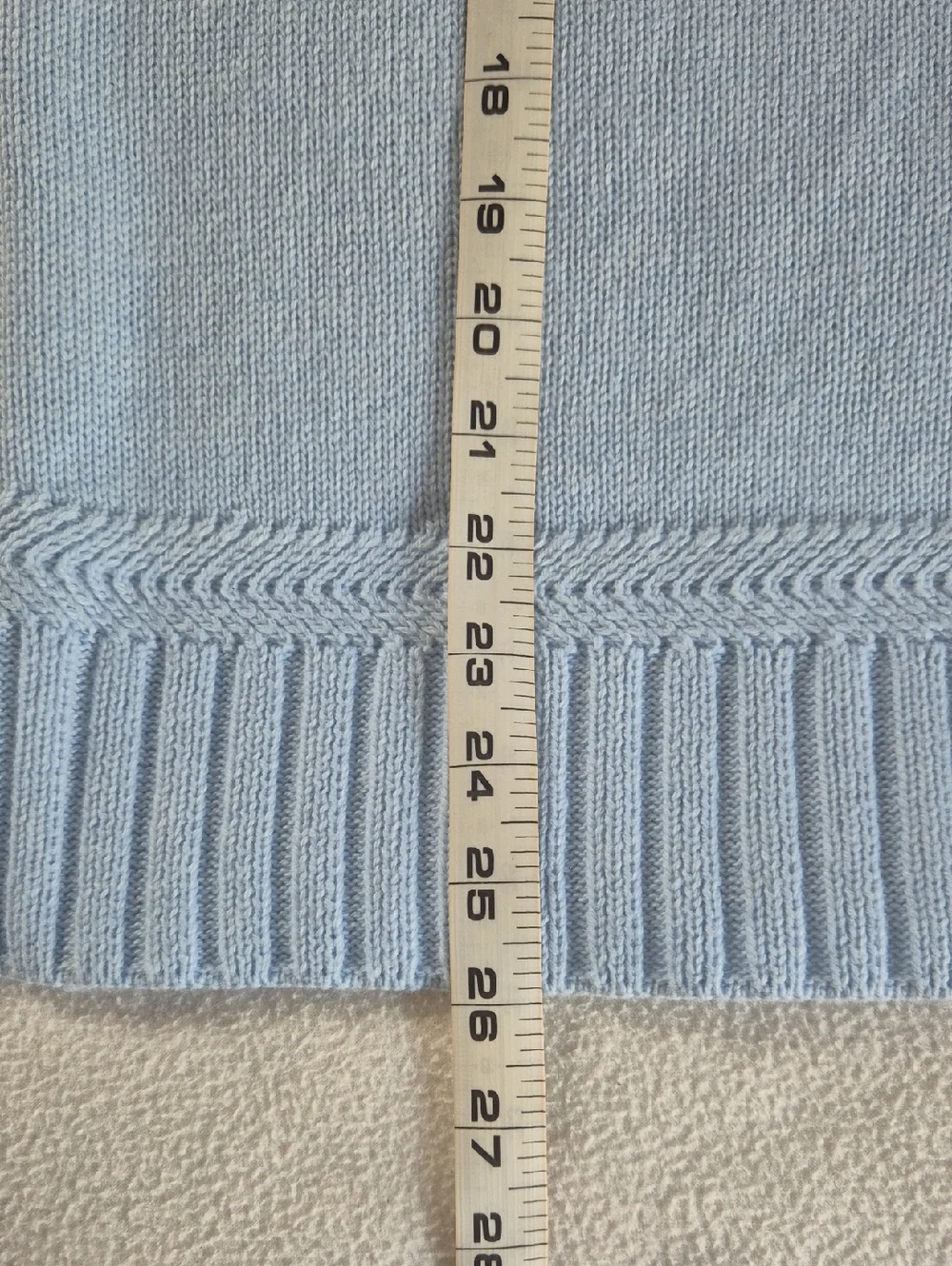 Tahari Light Blue Mock Neck Knit Sweater, size S - Picture 11 of 11